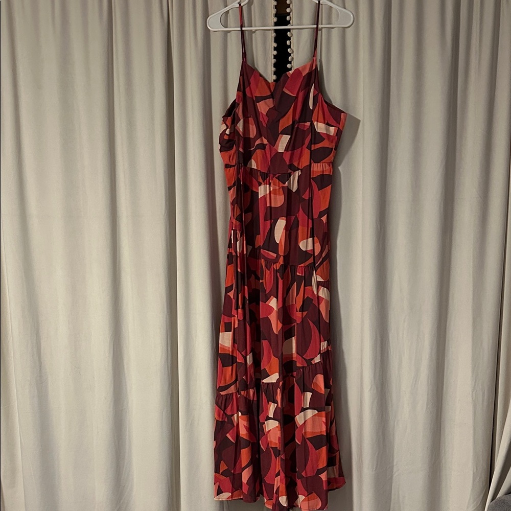 Nine West Multicolor Abstract Maxi Dress